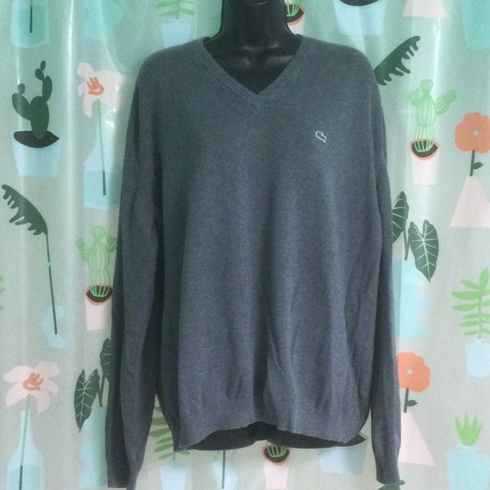 Mens Lacoste V-Neck Sweater